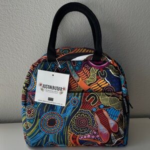 Justin Butler Vibrant Multicolor Insulated Lunch Bag